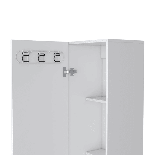 Coluna de Banheiro Vintro com Quatro Prateleiras e Porta