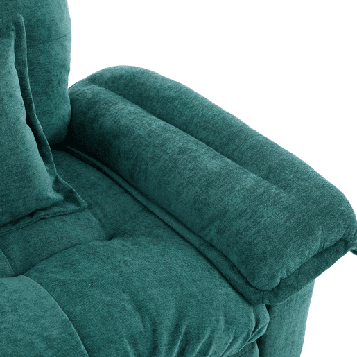 Poltrona individual giratória 360° - Oversized confortável com almofada de apoio - Verde