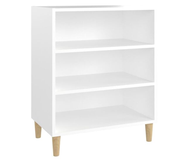 Vidaxl aparador de madera contrachapada blanco 57x35x70 cm