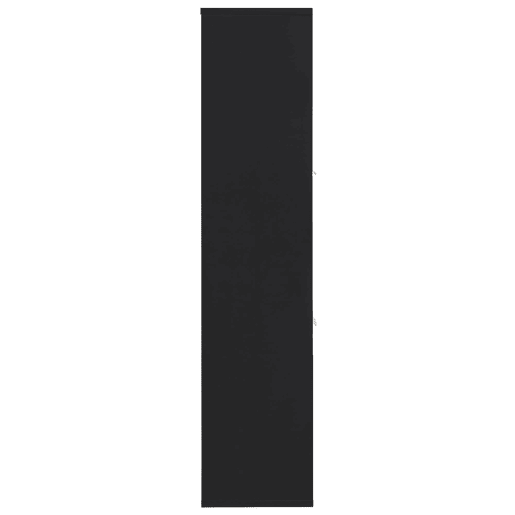Sapateira moderna 118x115x25 cm - 6 compartimentos rebatíveis, prateleiras abertas - Preto