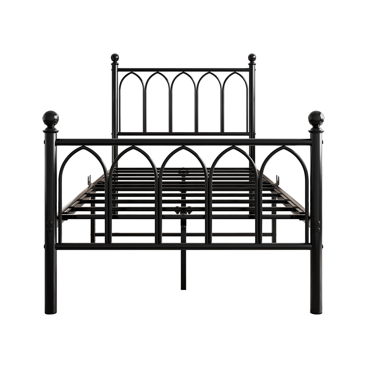 Camas individuales 91x206 Negro