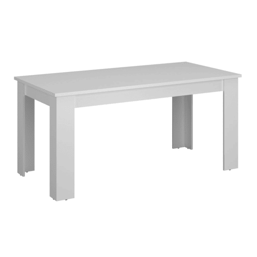 Mesa de jantar AMBIHOME BRAGANÇA - Branco rústico, extensível 160 a 220cm