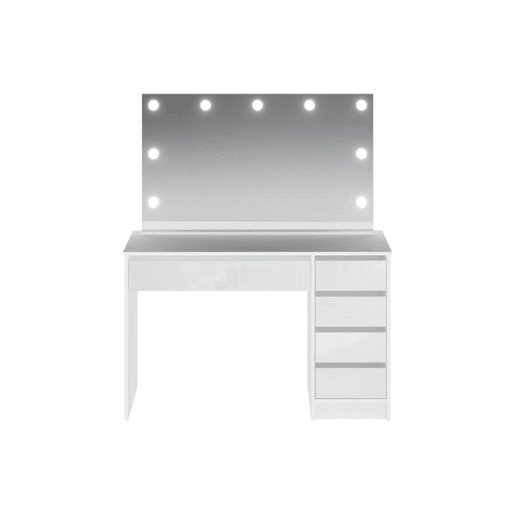 ToucadorSecretária AMBIHOME LITE 02 - BrancoBranco Brilhante, C120xA143xP55cm
