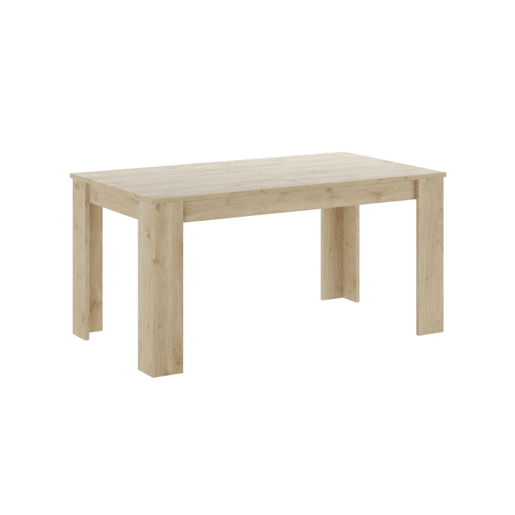 Mesa de jantar AMBIHOME BRAGANÇA - Carvalho natural, extensível 160 a 220cm