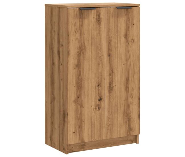 Zapatero Bruselas 2 puertas roble 100,5x59x35 cm