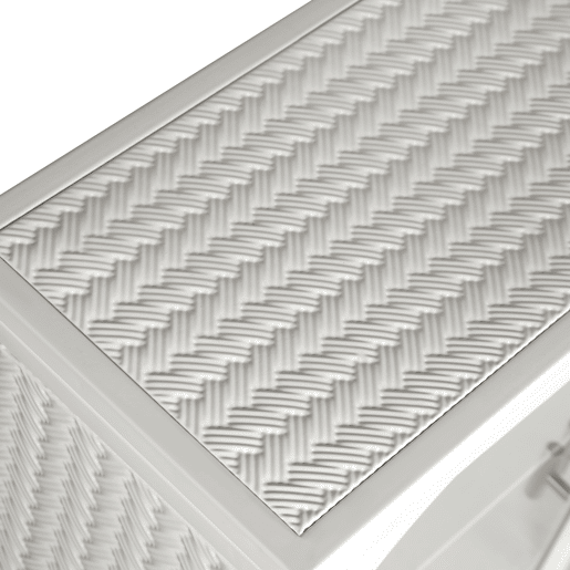 Armário de parede 70 cm - 2 portas com 3 níveis de arrumação e design trançado - Branco