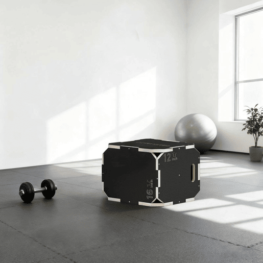 SPORTNOW Caixa Pliométrica de Madeira 3 em 1 Plataforma de Treino com 3 Alturas Ajustáveis 413631 cm Pegas Sem Cantos Saltos e Força para Casa Ginásio e Exterior Preto