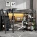 Cama alta para niños Cama alta para niños Negro