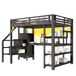 Cama alta para niños Cama alta para niños Negro