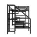 Cama alta para niños Cama alta para niños Negro