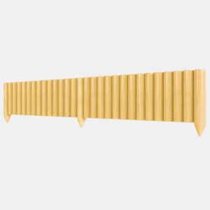 Outsunny Cerca de Jardim em Madeira 176x38 cm Cerca Decorativa Resistente e Fácil de Instalar para Horta Pátio Terraço Relva Madeira