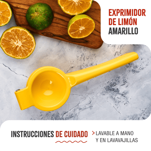 Victoria 31312 Espremedor de Limões Manual em Alumínio Fundido, Extração Máxima de Sumo de Citrinos, , Amarelo