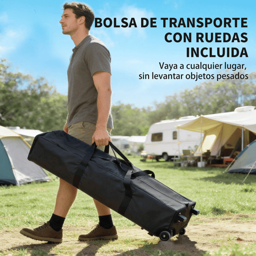 Outsunny Tenda Dobrável Gazebo 6x3 m, Pop-up, Altura Ajustável em 3 Níveis, Toldo com Proteção UPF50+, Montagem Fácil com Fecho Central, 6 Sacos de Areia e Bolsa com Rodas, Prateado