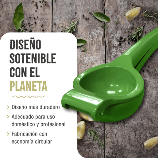 Victoria 31374 Espremedor de Limões Manual em Alumínio Fundido, Extração Máxima de Sumo de Citrinos, , Verde