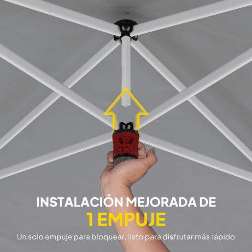Outsunny Tenda Dobrável 6x3 m Pop-up com 4 Laterais Amovíveis Tenda de Jardim com Faixas Refletoras Altura Ajustável Sistema Central de Bloqueio UPF50+ Impermeável Bolsa de Transporte Cinzento