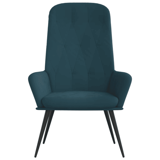 vidaXL Cadeira de descanso veludo azul vidaXL Cadeira de descanso veludo azul