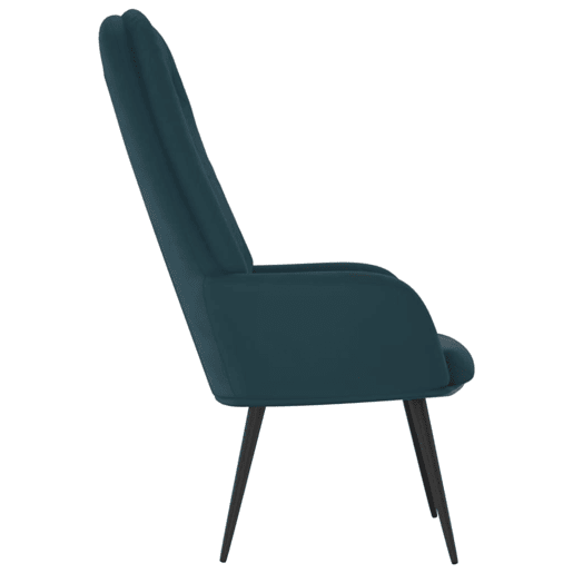 vidaXL Cadeira de descanso veludo azul vidaXL Cadeira de descanso veludo azul