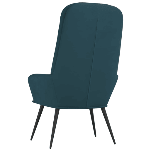 vidaXL Cadeira de descanso veludo azul vidaXL Cadeira de descanso veludo azul