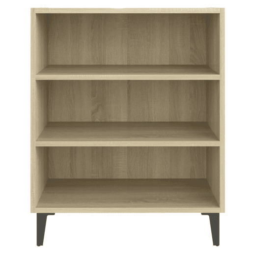 vidaXL Aparador 57x35x70 cm contraplacado carvalho sonoma