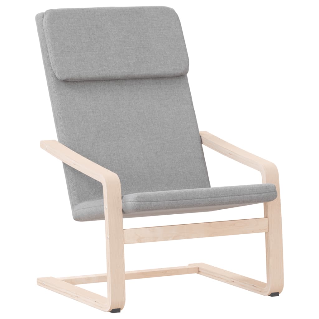 Vidaxl sillón de relax de tela gris claro