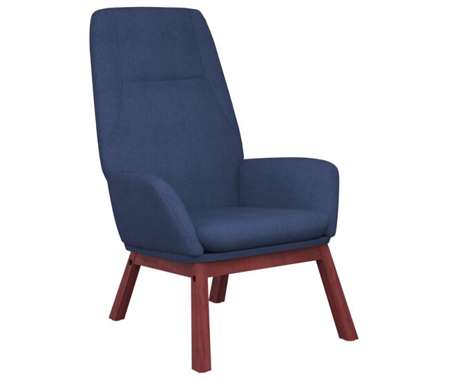 Vidaxl sillón de relax de tela azul