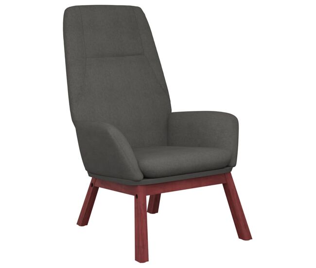 Vidaxl sillón de relax de tela gris oscuro