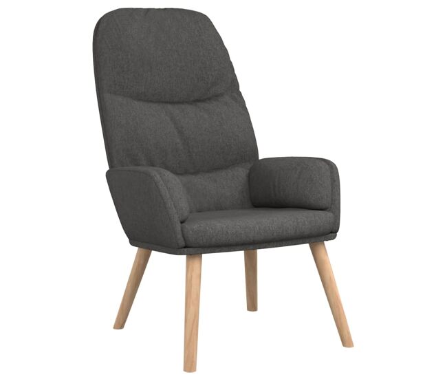 Vidaxl sillón de relax de tela gris oscuro