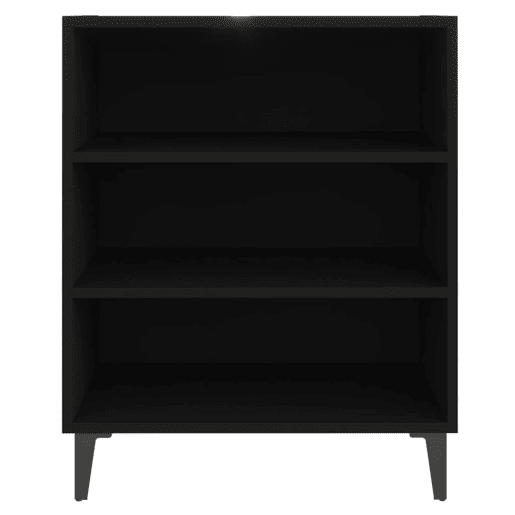 vidaXL Aparador 57x35x70 cm contraplacado preto