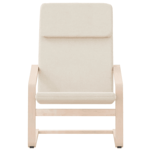 vidaXL Cadeira de descanso tecido cor creme