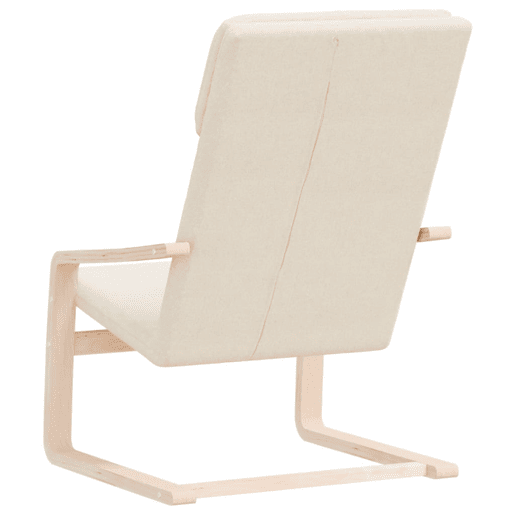 vidaXL Cadeira de descanso tecido cor creme