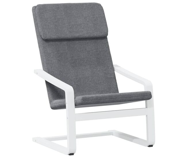 Vidaxl sillón de relax de tela gris oscuro