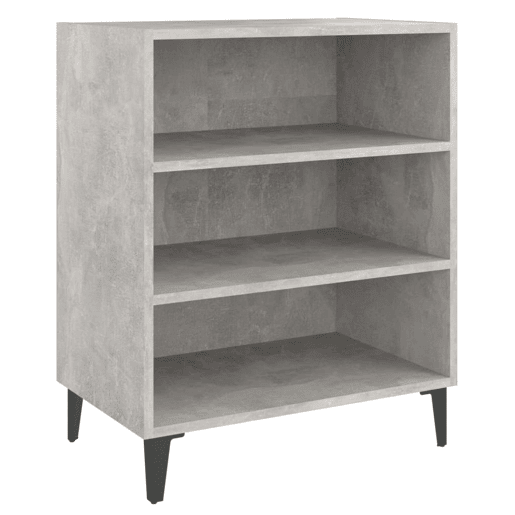 vidaXL Aparador 57x35x70 cm derivados de madeira cinza cimento