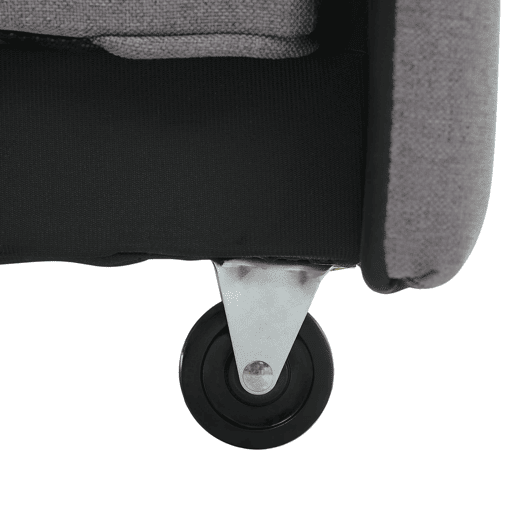 Sofá-cama de 2 lugares 180x127 cm - multifuncional, com encosto ajustável, ideal para espaços pequenos - Antique Gray