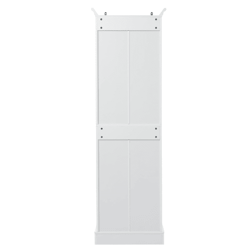 Armário de casa de banho 57x38x180 cm - 3 gavetas e prateleiras ajustáveis - branco