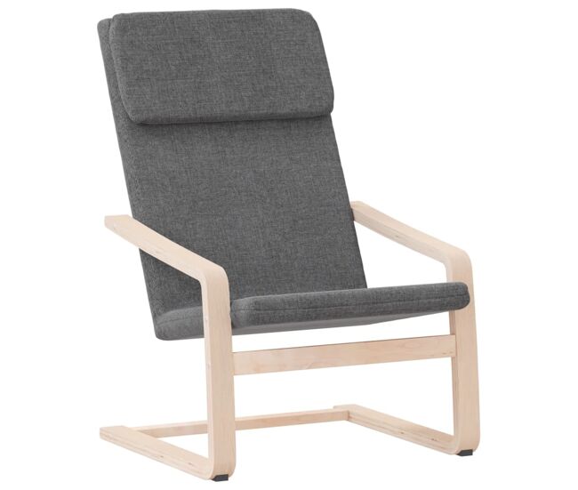 Vidaxl sillón de relax de tela gris oscuro