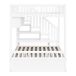 Cama litera 251x145 Cama litera 251x145 Blanco