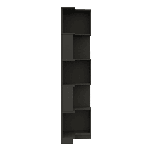 Estante de canto 63,5x45x175 cm - LED RGB com app, em L, 5 prateleiras - preto Estante de canto 63,5x45x175 cm - LED RGB com app, em L, 5 prateleiras - preto