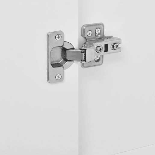 Armário 80x48x175 cm - 2 portas, gaveta em rattan, barra para roupas, pés e puxadores metálicos - Natural+Branco