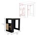 Isla de cocina Oviedo en Melamina con mini armario de 1 puerta y estantes laterales , 91.28 cm X 91.99 cm X 59 cm , Multicolor 92 Isla de cocina Oviedo en Melamina con mini armario de 1 puerta y estantes laterales , 91.28 cm X 91.99 cm X 59 cm , Multicolor 92 Blanco/ Madera
