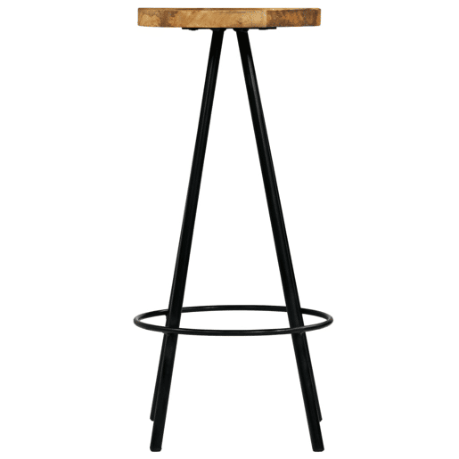 vidaXL Cadeiras de bar 2 pcs madeira de mangueira maciça