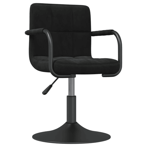 vidaXL Banco de bar veludo preto