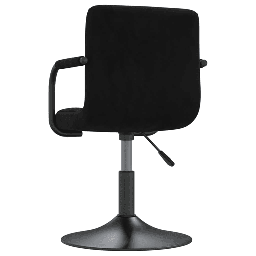 vidaXL Banco de bar veludo preto