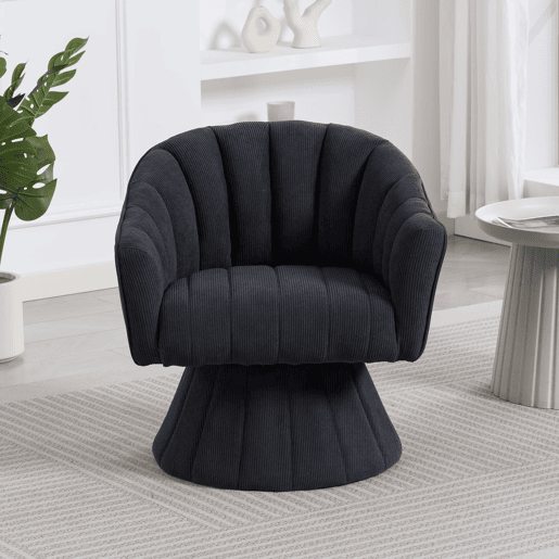 Cadeira de escritório 360° - Encosto ergonómico, apoios de braços envolventes, design moderno - Cinza escuro