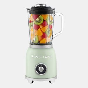 Liquidificadora vintage SWEISS MXV7 de 1000 W com jarro de 1,5 L, função pulse e lâminas em aço inoxidável, verde