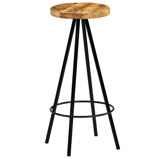 vidaXL Cadeiras de bar 4 pcs madeira de mangueira maciça vidaXL Cadeiras de bar 4 pcs madeira de mangueira maciça
