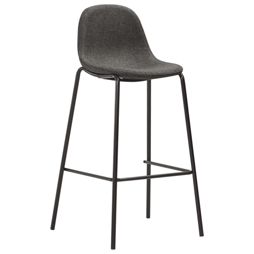 vidaXL Cadeiras de bar 2 pcs tecido cinzento-escuro vidaXL Cadeiras de bar 2 pcs tecido cinzento-escuro