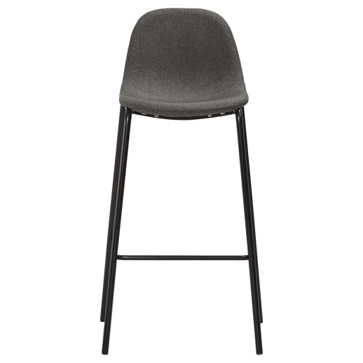 vidaXL Cadeiras de bar 2 pcs tecido cinzento-escuro vidaXL Cadeiras de bar 2 pcs tecido cinzento-escuro