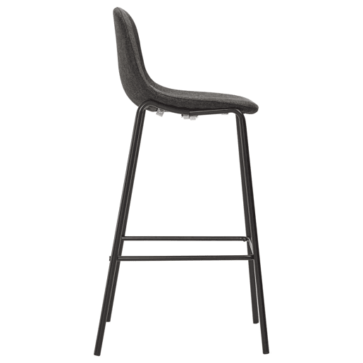 vidaXL Cadeiras de bar 2 pcs tecido cinzento-escuro vidaXL Cadeiras de bar 2 pcs tecido cinzento-escuro