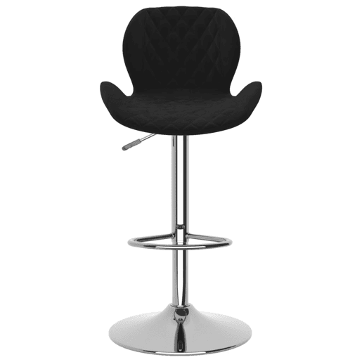 vidaXL Bancos de bar 2 pcs veludo preto
