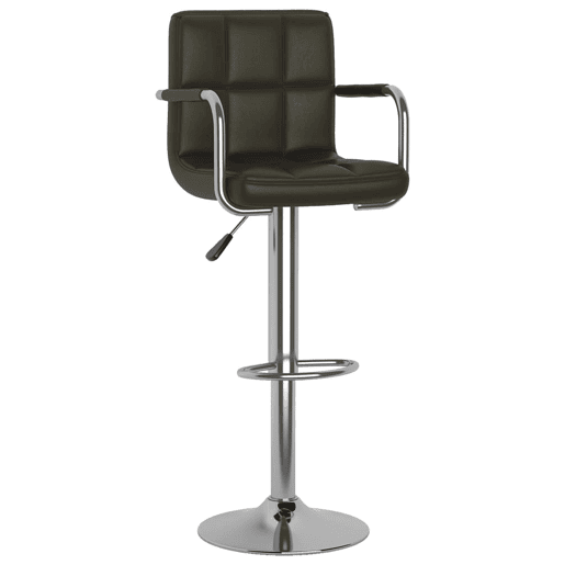 vidaXL Bancos de bar 2 pcs couro artificial castanho